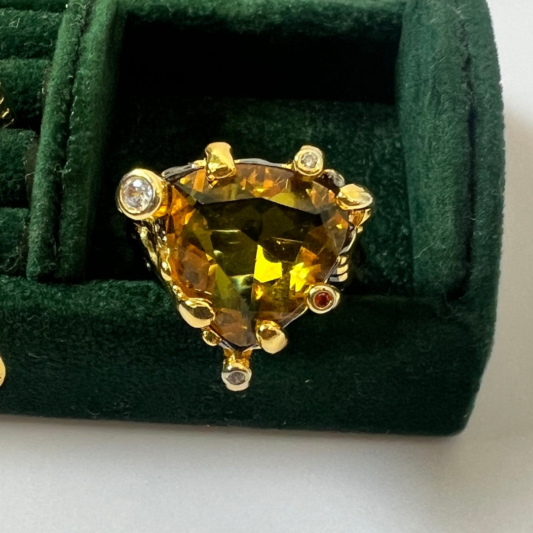 Citrine Gold Ring