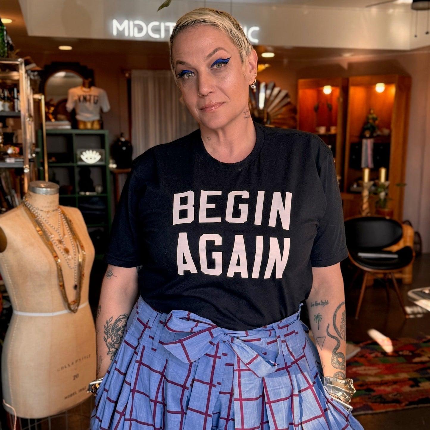 BEGIN AGAIN Tshirt