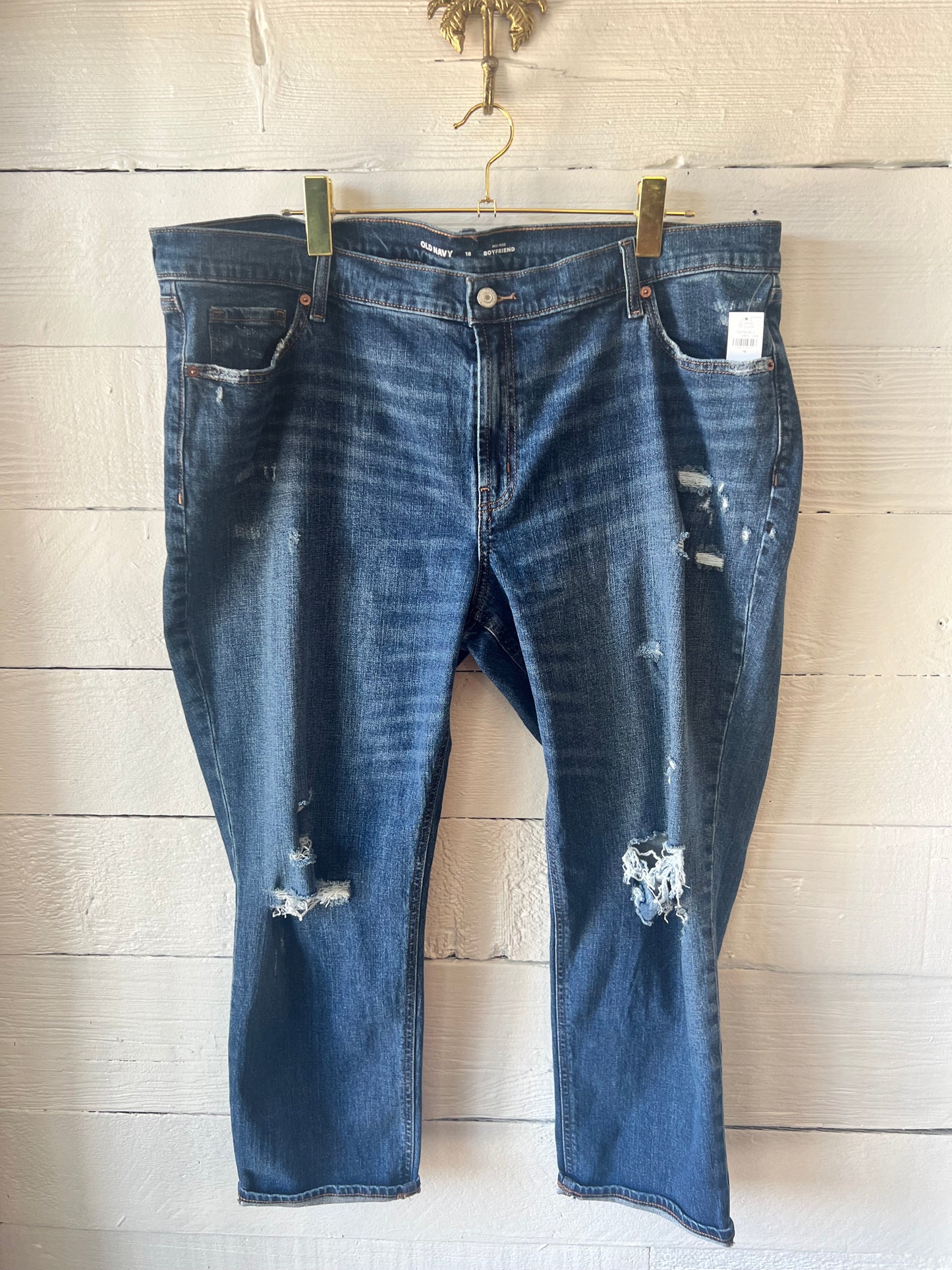 Perfect Indigo Wash Midrise Boyfriend Jean (ankle)