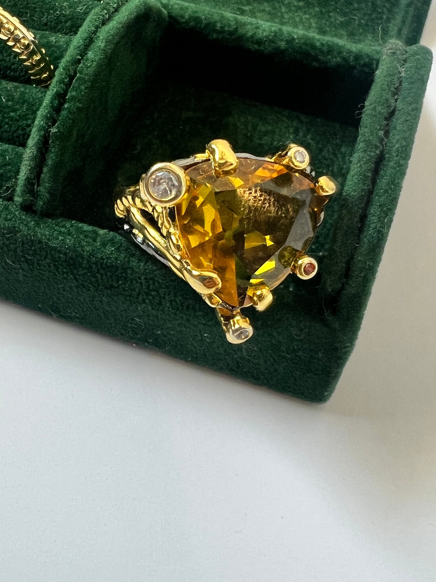 Citrine Gold Ring