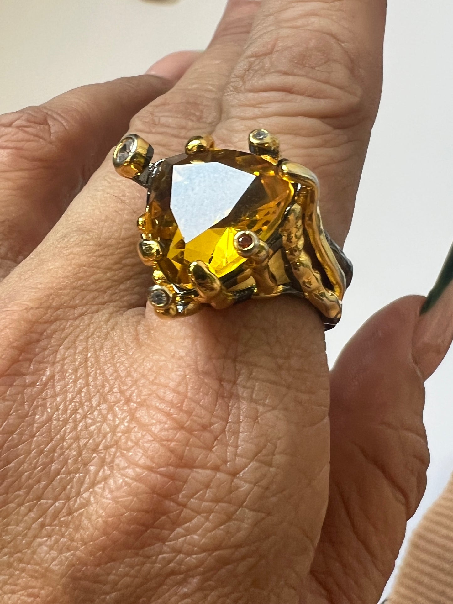 Citrine Gold Ring