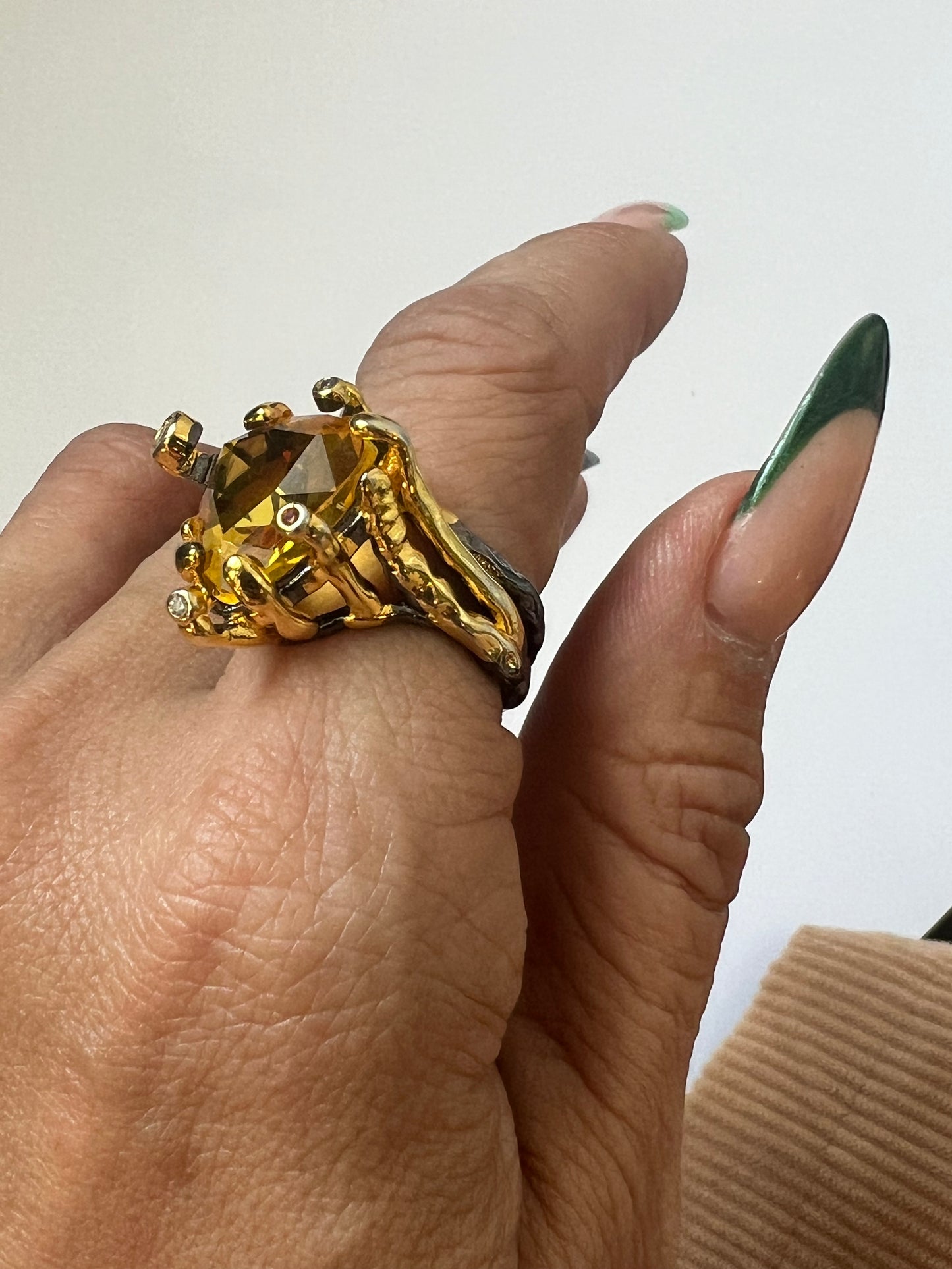 Citrine Gold Ring