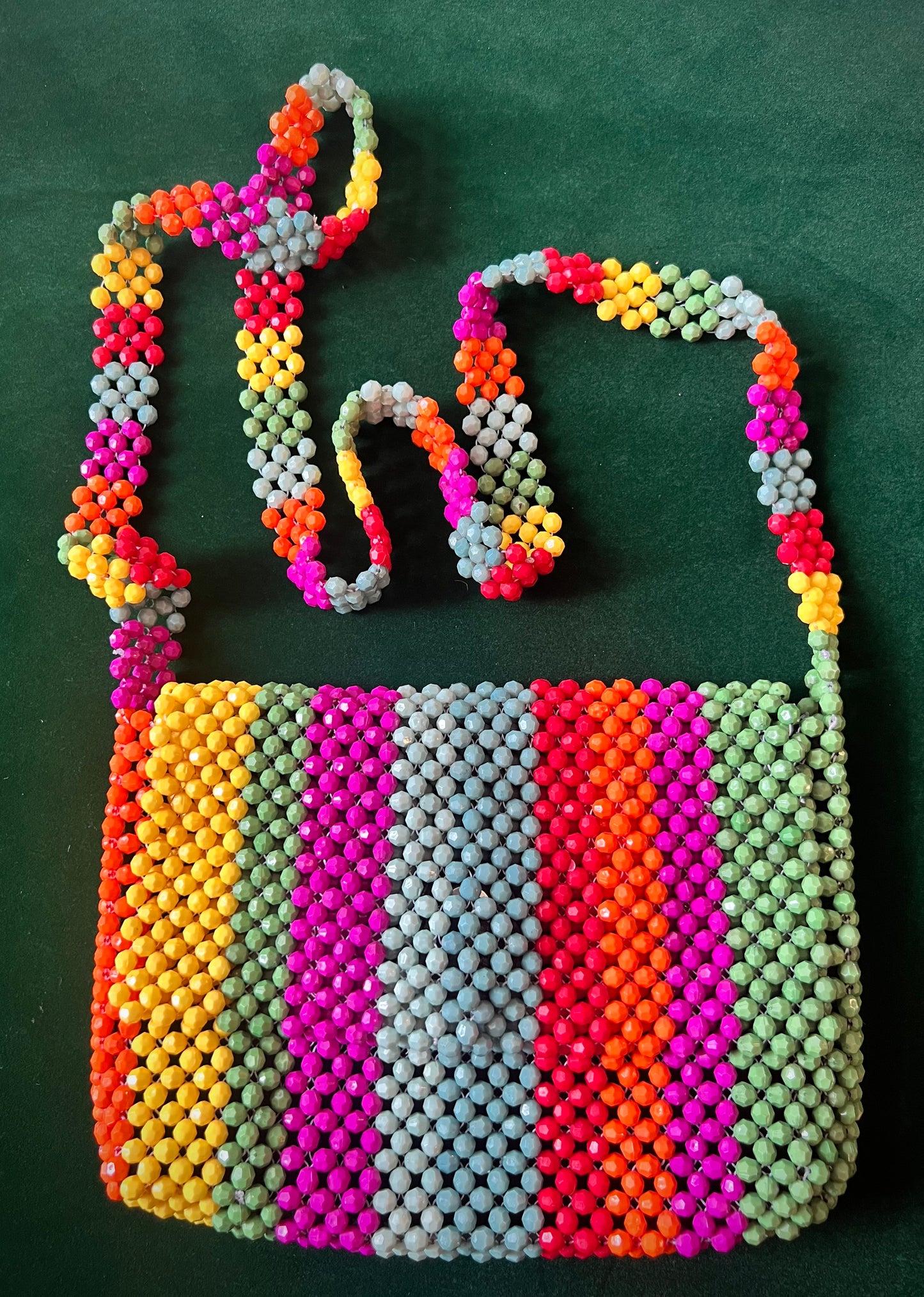Cynthia Rowley Rainbow Beaded Crossbody Bag