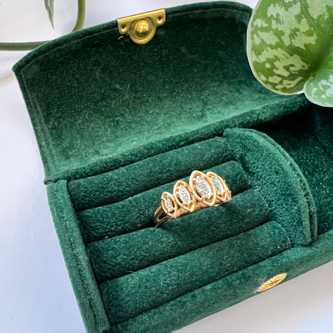 VNTG Pave Ring size 8