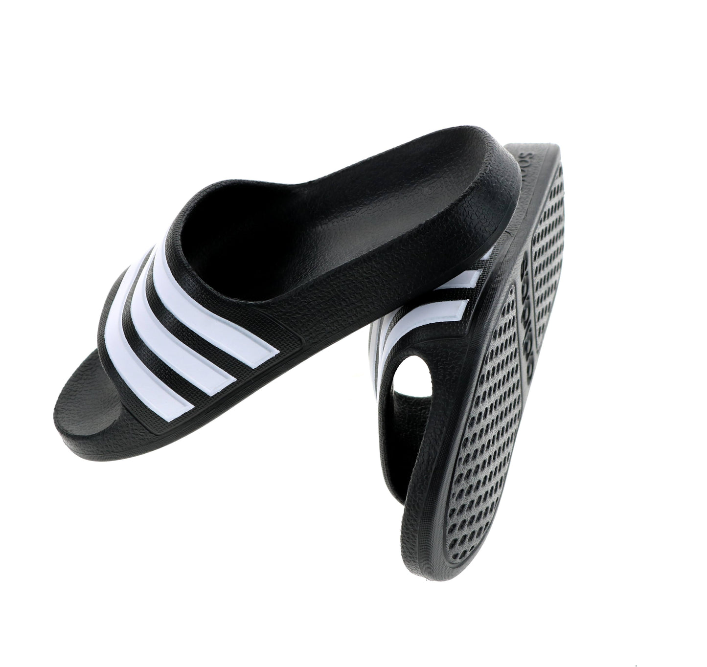 Classic Black and White Adidas Slides- Large Sizes!