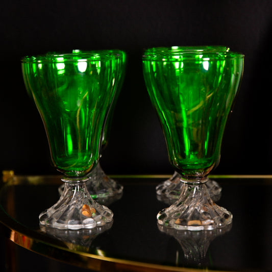 VNTG Green Fountain Glasses
